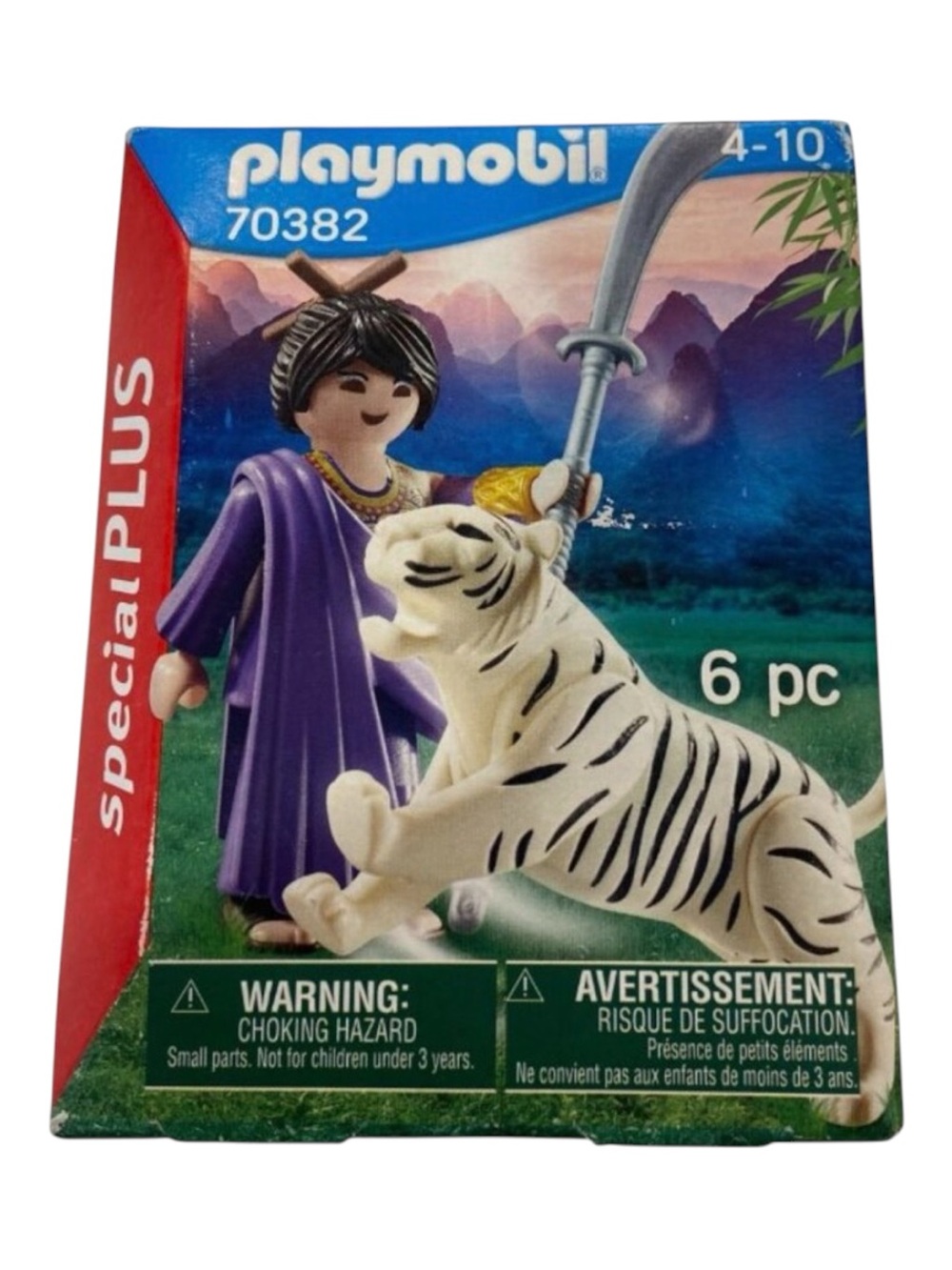 Playmobil Special Plus 70382 Ninja & Tiger Figure Set 6 Pcs Ages 4-10